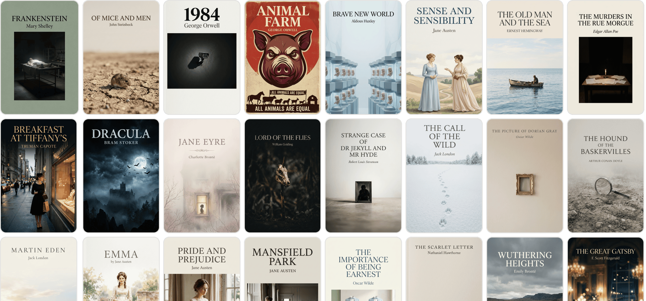 books grid